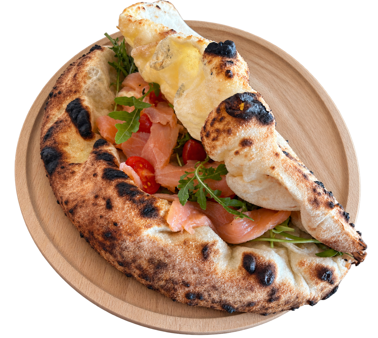 Smoked salmon sandwich made by a pizzaiolo who learned from the Secrets of Pizza guide