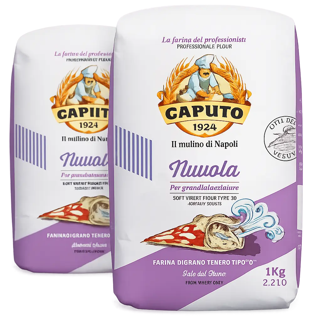 Two bags of Caputo Super Nuvola professional pizza flour